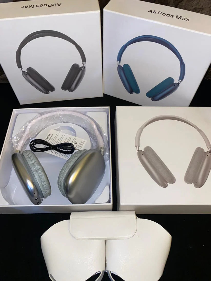 APPLE AIRPODS MAX WIRELESS ANC HEADPHONE WITH POUCH ,POPUP, LOGO ( Works with Android & iOS both)